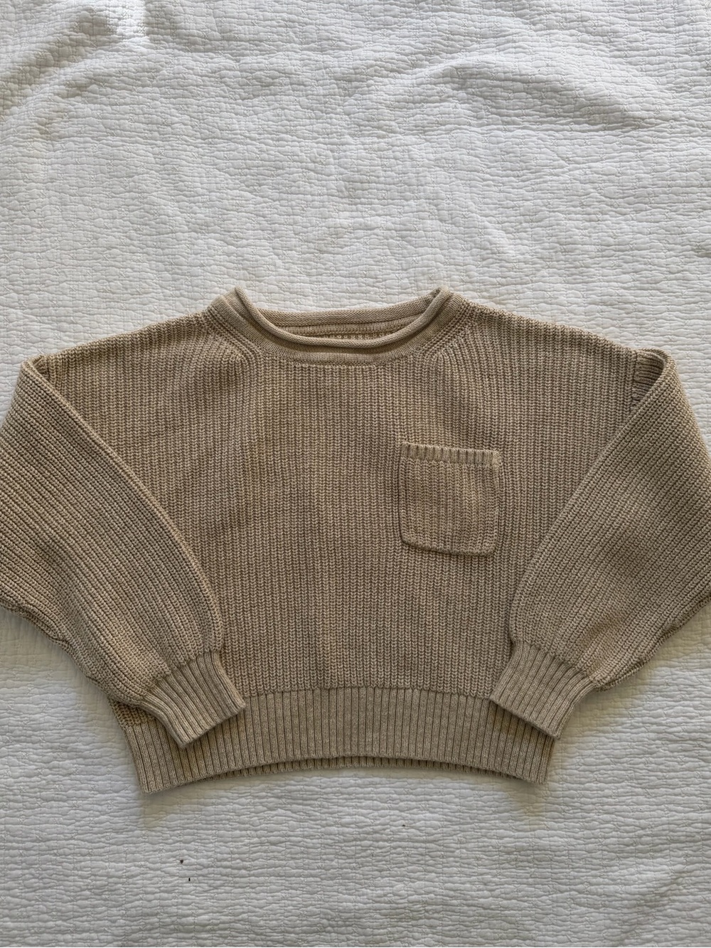 GAP Cropped Creamy Rollneck Crew Sweater - 100% Cotton
